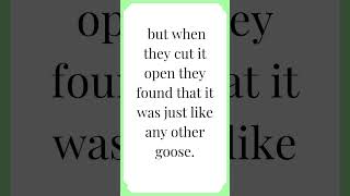 The Goose that Laid the Golden Egg 🥚 #learnenglishthroughstory