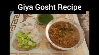 Giya Gosht racepi very simple and easy