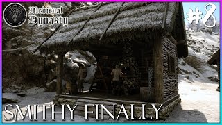 Medieval Dynasty [PC 4K60] - Lets Play #8 |  The SMITHY - A BIG Unlock Finally!!!