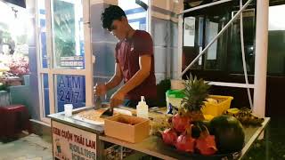 Making Rolling Icecream in Vietnam