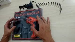 parafusadeiradeira Black e Decker 4.8