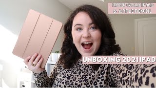 unboxing my *NEW* iPad + apple pencil & accessories