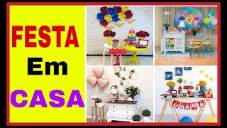 IDEIAS DE FESTA QUARENTENA - FESTA EM CASA -  FESTA MINIMALISTA -  FESTA QUARENTENA EM CASA