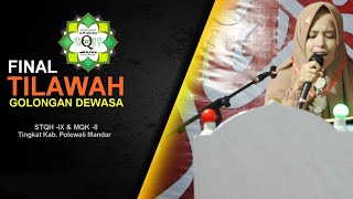 STQH IX & MQK II | Final Tilawah Dewasa | Kab. Polewali Mandar