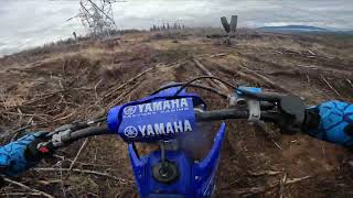 Riding My YZ125 Through Single Track And Forest Roads At Ravensdale Powerlines.