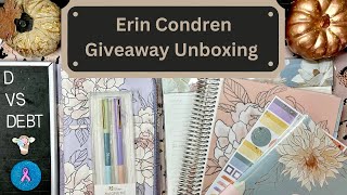 Erin Condren Giveaway Unboxing from @makeupyourplan