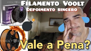 Filamento Voolt Vale a Pena? Depoimento sincero após testes ABS,PETG e PLA.#dicas