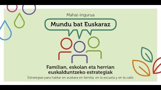 "Familian, eskolan eta herrian euskalduntzeko estrategiak" mahai-ingurua (Ordizia 2024-03-14)