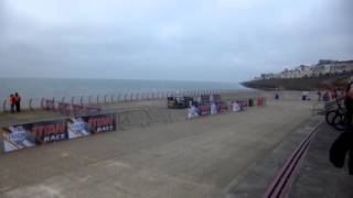 Paul Bird in a Ford Focus WRC , Blackpool promenade 2015