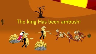 The King of Inamorta has been ambushed Stick War: Legacy Mission 37 Hard-Insane difficulty