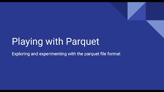 Parquet File Format | Apache Spark