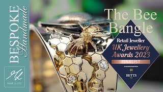 'The Bee Bangle' - Bespoke piece (WINNER of the UK Jewellery Awards 2023) Short Video