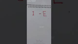 رسم حرف I - E فى اللغة الهيروغليفية