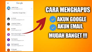 CARA MENGHAPUS AKUN EMAIL/GOOGLE DIHP ANDROID