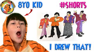 9yo Autistic Savant Draws - The Beatles | Yellow Submarine #shorts