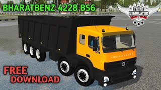 BHARATBENZ 4228 BS6 TRUCK FOR BUS SIMULATOR INDONESIA BUSSID FREE DOWNLOAD