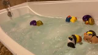 Bathtub Filling ASMR // Ducks in a Whirlpool 8 Hour Loop