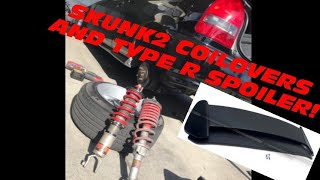 Skunk2 Coilovers on EK Hatch!!!