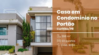 Casa em Condomínio, 03 Suítes, 04 Vagas, Churrasqueira à Carvão, Portão, Curitiba.