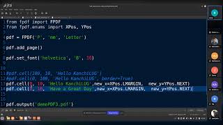 PDF generation using python