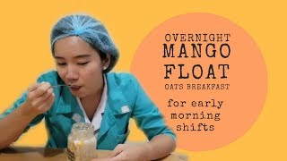 Mango Float Overnight Oats Breakfast for Nurses