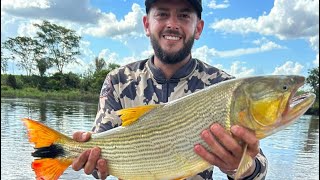 FAMOSA BARRA DO RIO DOURADO TEM MUITO PEIXE!