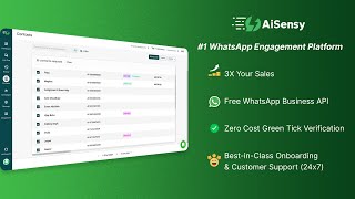 Get started with #1 WhatsApp Engagement Platform - AiSensy | Broadcasting | Automation | Chatbot