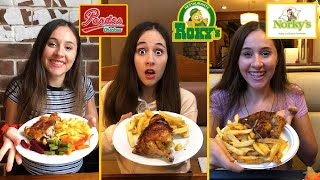 NORKYS VS ROCKYS VS PARDOS | QUIEN TIENE EL MEJOR POLLO A LA BRASA?! (Angela Rose)