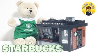 블럭으로 만든 스타벅스(design by 오소장) 리뷰&스피드빌드 | CADA C 66005 coffee house starbucks review & speedbuild