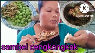 tkwmalaysia makan sederhana sama pecak atau sambel cengkongkak ikan bilis