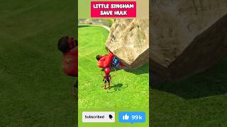 GTA 5 LITTLE SINGHAM SAVE HULK #shorts