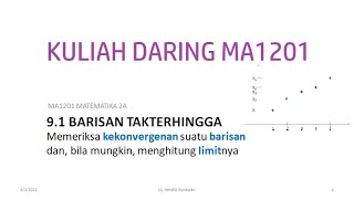 Kuliah Daring MA1201 Sem II 2022/2023