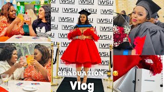 Graduation vlog | first graduate at home | hubby got me MacBook 💻 | meet my Dad | Fwnds 🥰etc