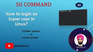 su command | su - command in linux | switch user | How to login as root in linux | Hindi