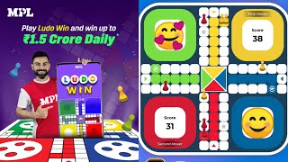 MPL ludo win gameplay | Ludo real money game | Ludo game in 2 player #017