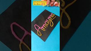 A letter Names 🤭🥰#diycalligraphy #ytshorts #youtube #viralvideo #viralshort #trending #shorts #diy