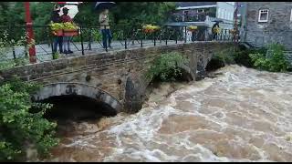 Unwetter lassen Wasserstand der Weser steigen