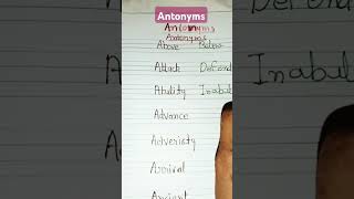 Antonyms