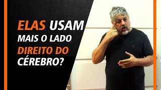 Elas usam mais o lado direito do cérebro?