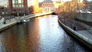 Providence River in Rhode Island site of Waterfire East Side