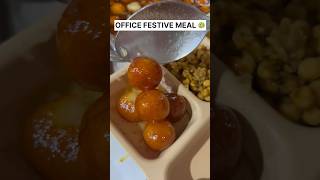 what I eat in office festive season 🧆/ Office festive meal  #foodvideo #shortsvideo #officefood