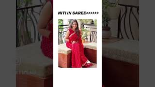 Niti looks like a fairy on earth in saree😍 || Niti Taylor || Niti Taylor Bawa