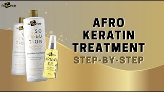 Afro Keratin Step-by-Step#afrohair #afrosmoothing #keratintreatment #afrohair #haircareproduct