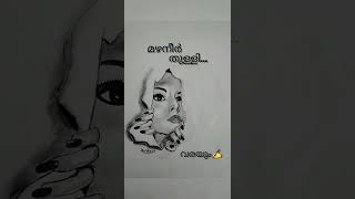 വരയും✍️ വരിയും✍️✍️3  മഴനീർ തുള്ളി  #shorts #artwithoutcanvaas #kavithakal #art #artist #drawing