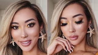 POP OF COLOR YELLOW SUMMER MAKEUP TUTORIAL | Arika Sato