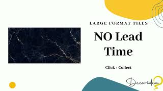 Large Format Porcelain Tiles - Click + Collect From Newport Showroom