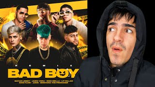 REACCIÓN A  // BAD BOY RMX - SAYIAN JIMMY, GINO MELLA, LIT KILLAH, JUNH, JAIRO VERA & DANI FLOW