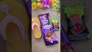 Cadbury Dairy Milk Lolly+ Fru jelly With Pink 🩷 Jems Popsicle #shortsvideoviral #lollipop