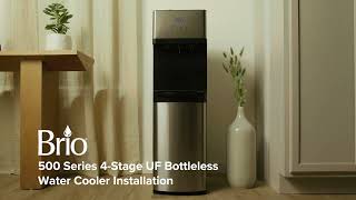 How to install a Brio 500 Series 4-Stage UF Water Cooler | Model# CLPOU520UVF4 Installation