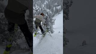 Skiing Crash off Cliff #skiing #crash